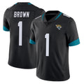 J.Jaguars #1 Montaric Brown Player Black Vapor Untouchable Limited Home Game Ldoa Stitched Jerseys