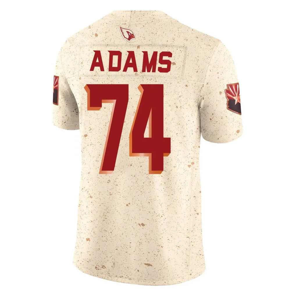 A.Cardinals #74 Isaiah Adams Player Cream Rivalries Collection Vapor Limited Home Game Ldoa Stitched Jerseys