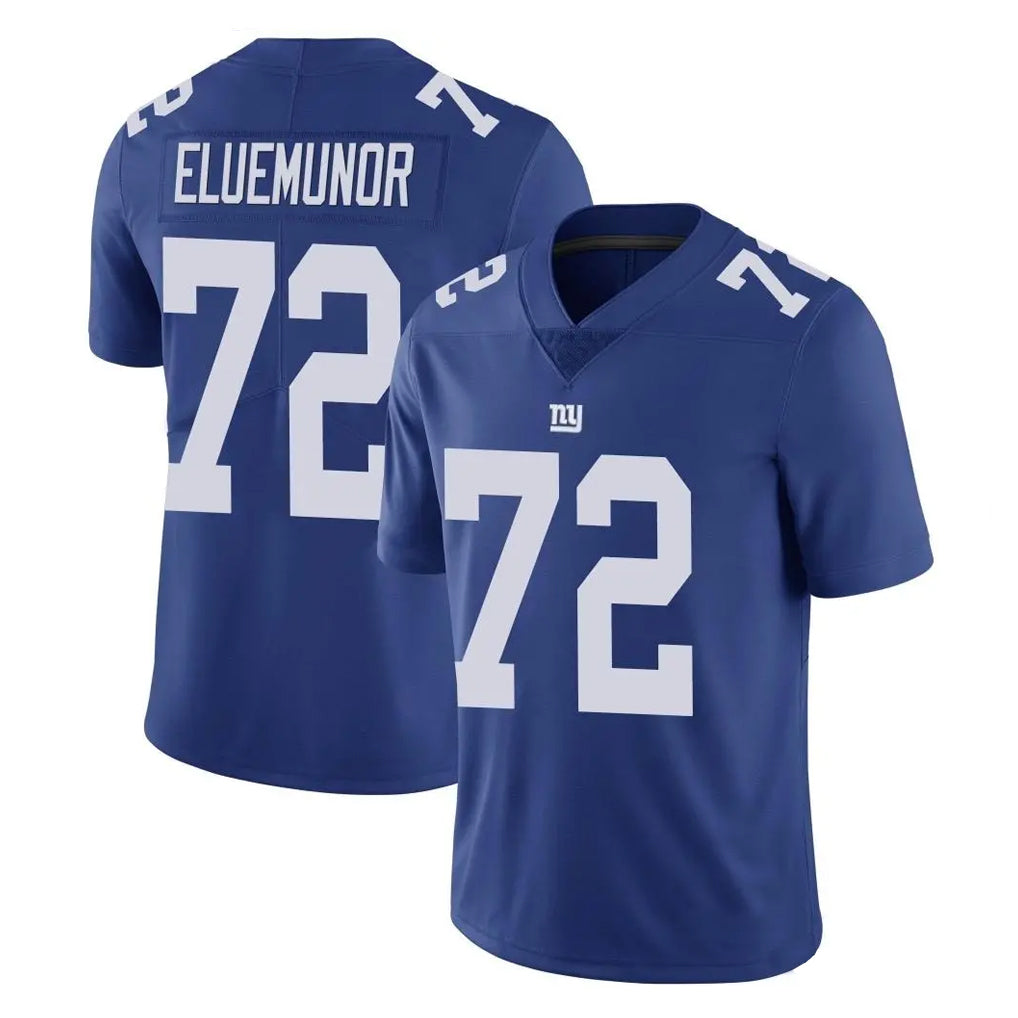 NY.Giants #72 Jermaine Eluemunor Player Royal Limited Vapor Untouchable Home Game Ldoa Stitched Jerseys