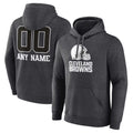 Custom C.Browns Charcoal Primetime Logo Hoodie Any Name & Numbers Ldoa Stitched Jerseys