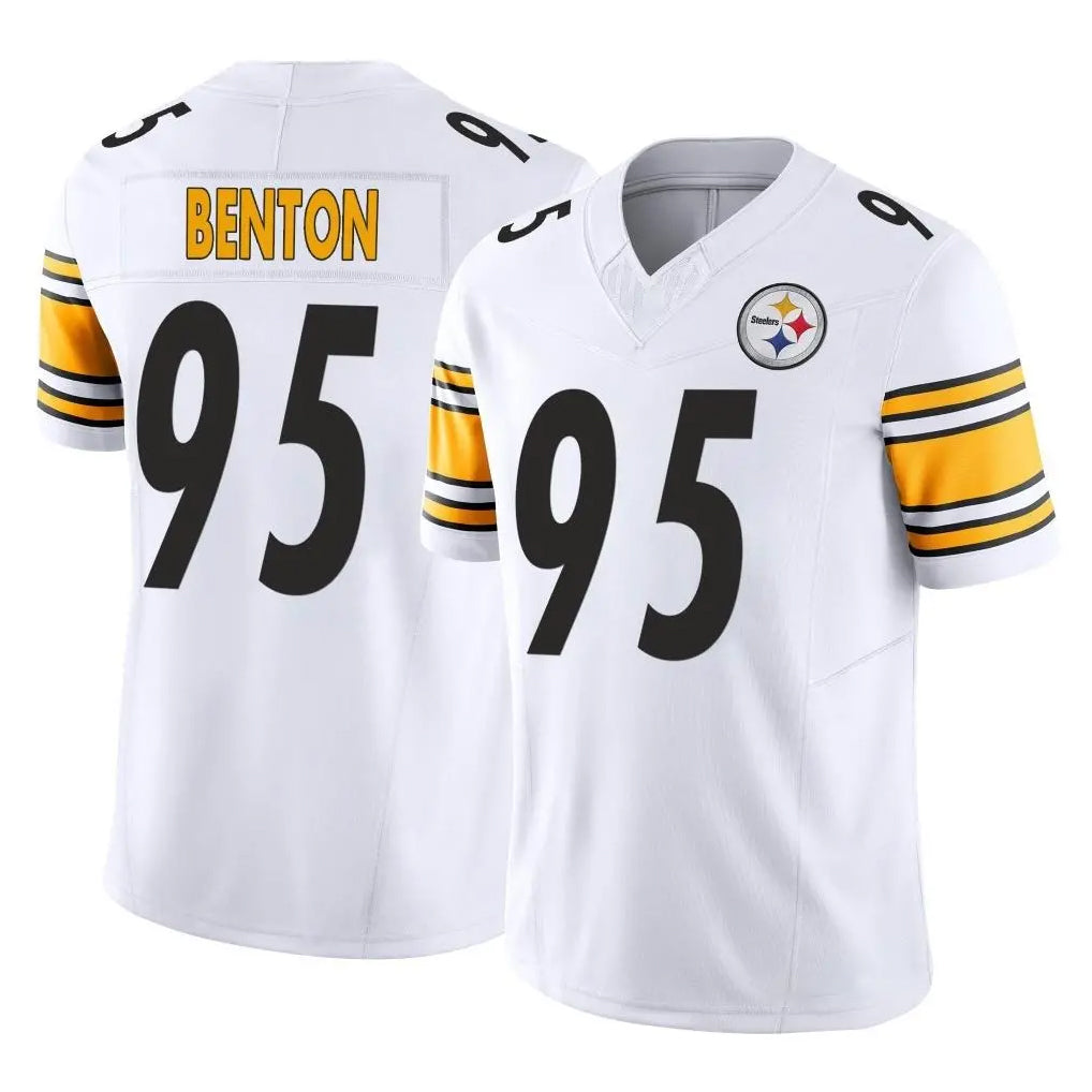 P.Steelers #95 Keeanu Benton Player White Limited Vapor F.U.S.E. Home Game Ldoa Stitched Jerseys