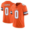 D.Broncos #0 Jonathon Cooper Player Orange Vapor Untouchable Limited Home Game Ldoa Stitched Jerseys