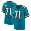 J.Jaguars #71 Tony Boselli Player Teal Prowler Throwback Limited Home Game Ldoa Stitched Jerseys
