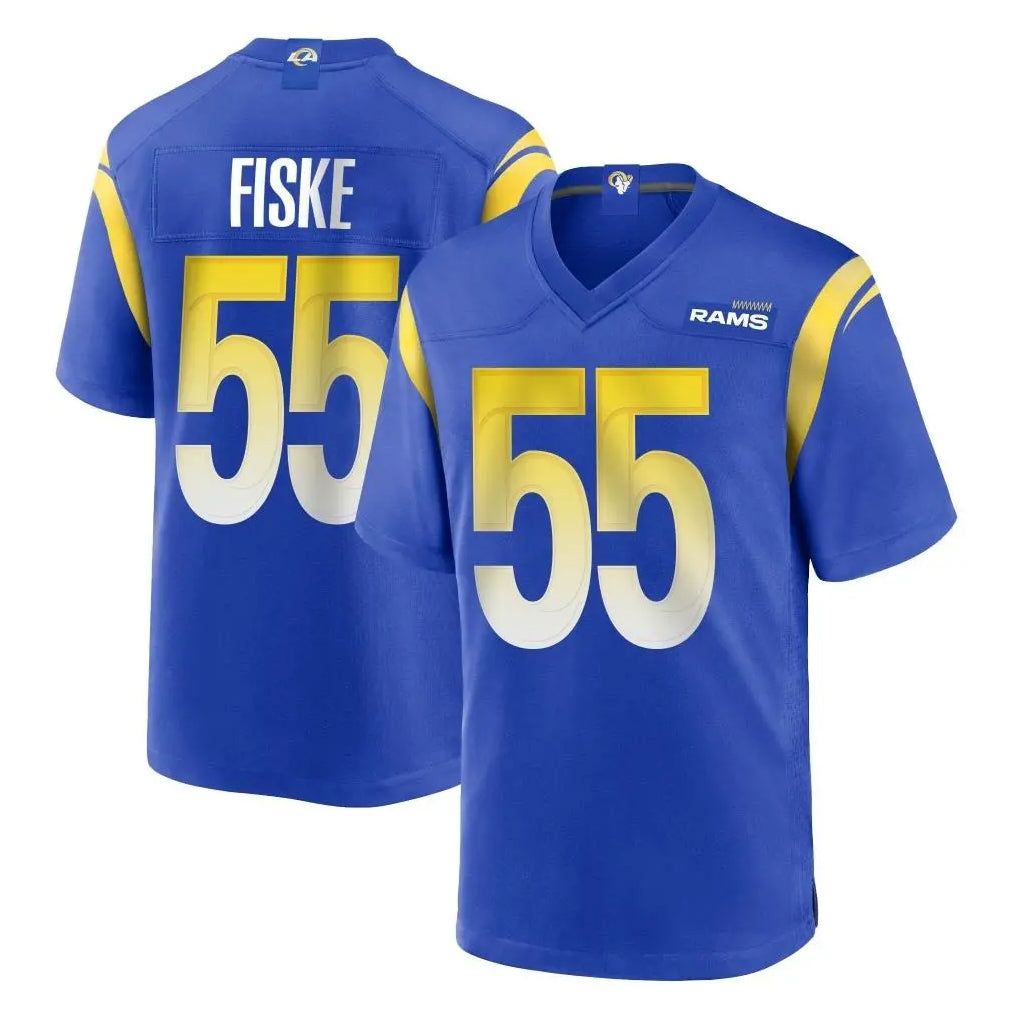 LA.Rams #55 Braden Fiske Player Royal Home Game Ldoa Stitched Jerseys