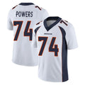D.Broncos #74 Ben Powers Player White Vapor Untouchable Limited Home Game Ldoa Stitched Jerseys