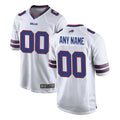 Custom B.Bills White Home Game Any Name & Numbers Ldoa Stitched Jerseys