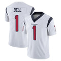 H.Texans #1 Tank Dell Player White Limited Vapor Untouchable Home Game Ldoa Stitched Jerseys