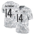 C.Bears #14 Kalif Raymond Player Arctic Camo Salute to Service Limited Ldoa Stitched Jerseys