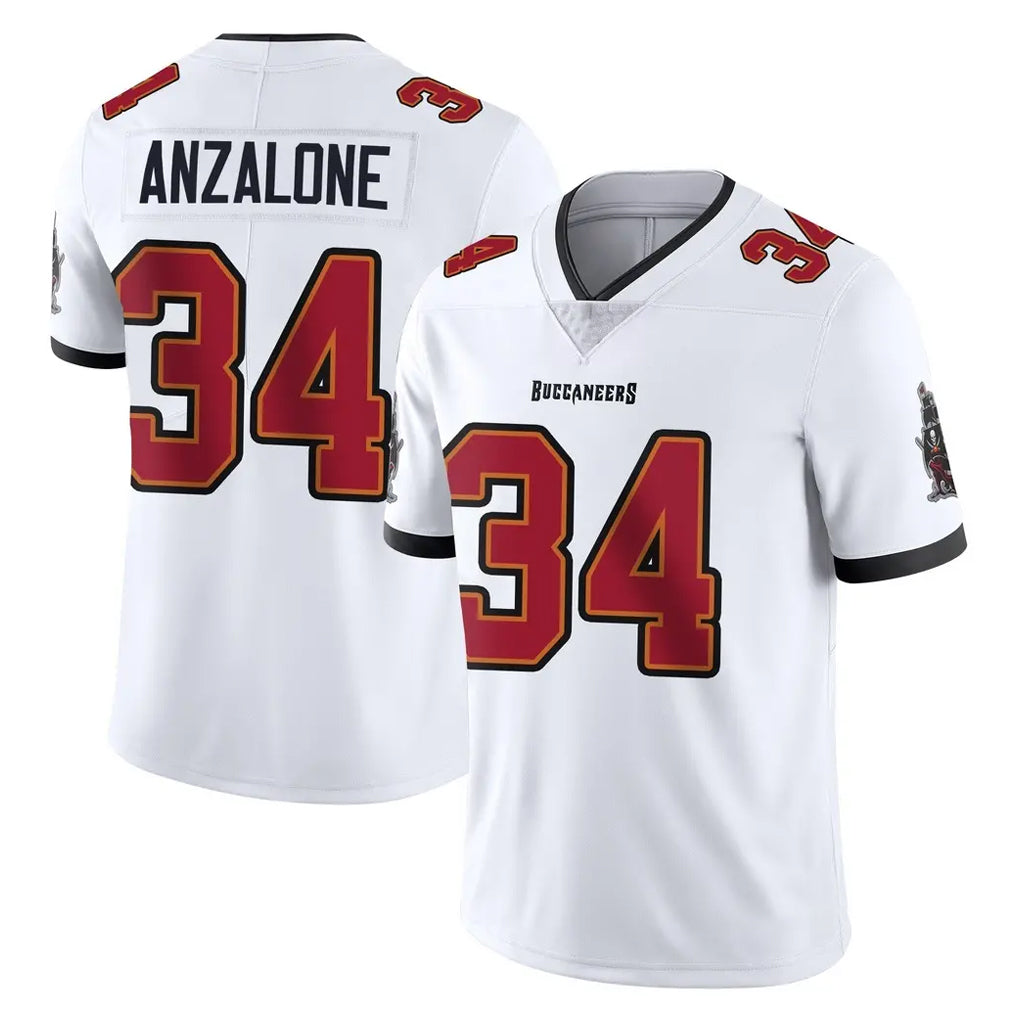 TB.Buccaneers #34 Alex Anzalone Player White Limited Vapor Untouchable Home Game Ldoa Stitched Jerseys