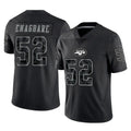 NY.Jets #52 Kingsley Enagbare Player Stealth Black Limited Reflective Home Game Ldoa Stitched Jerseys