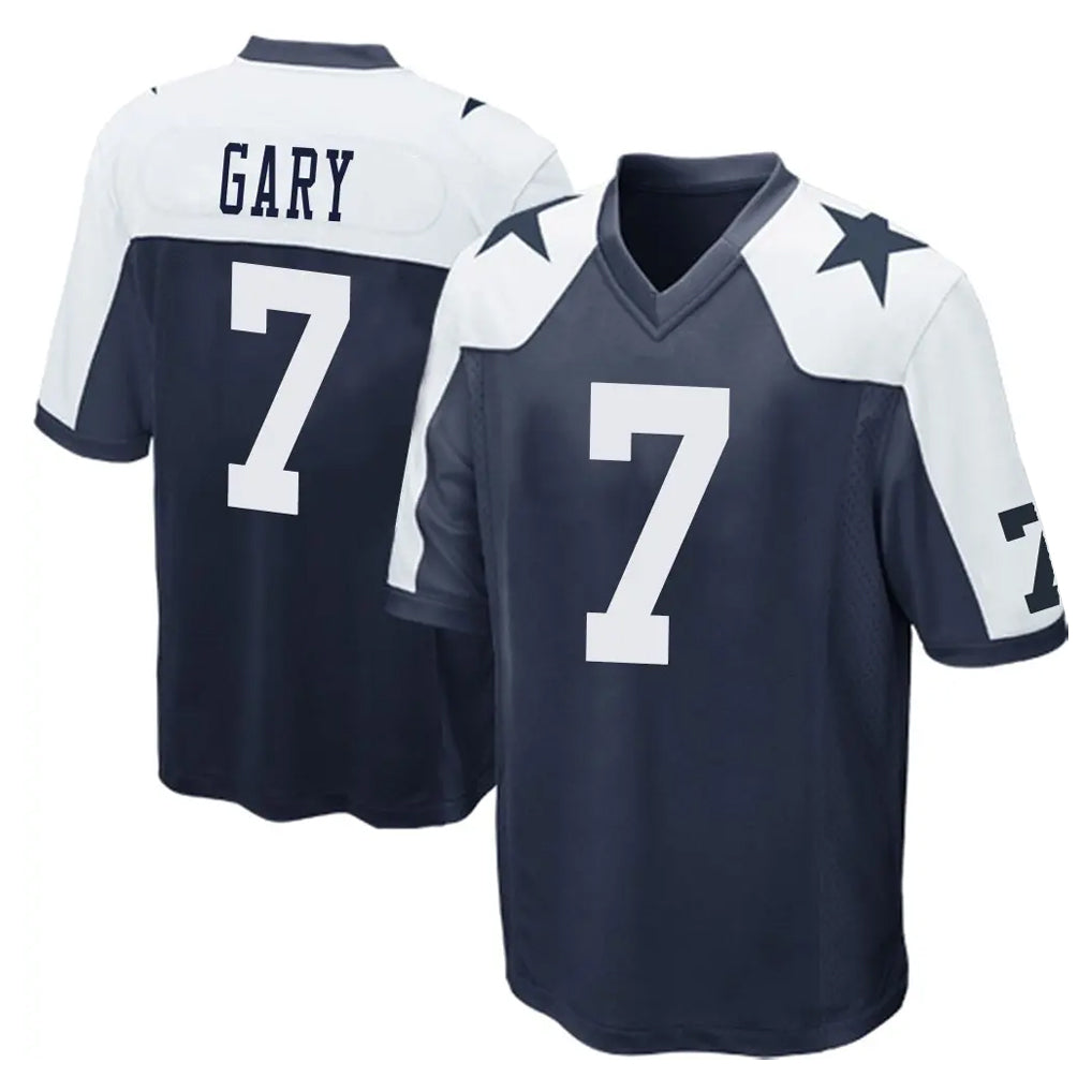 D.Cowboys #7 Rashan Gary Player Navy-White Alternate Home Game Ldoa Stitched Jerseys