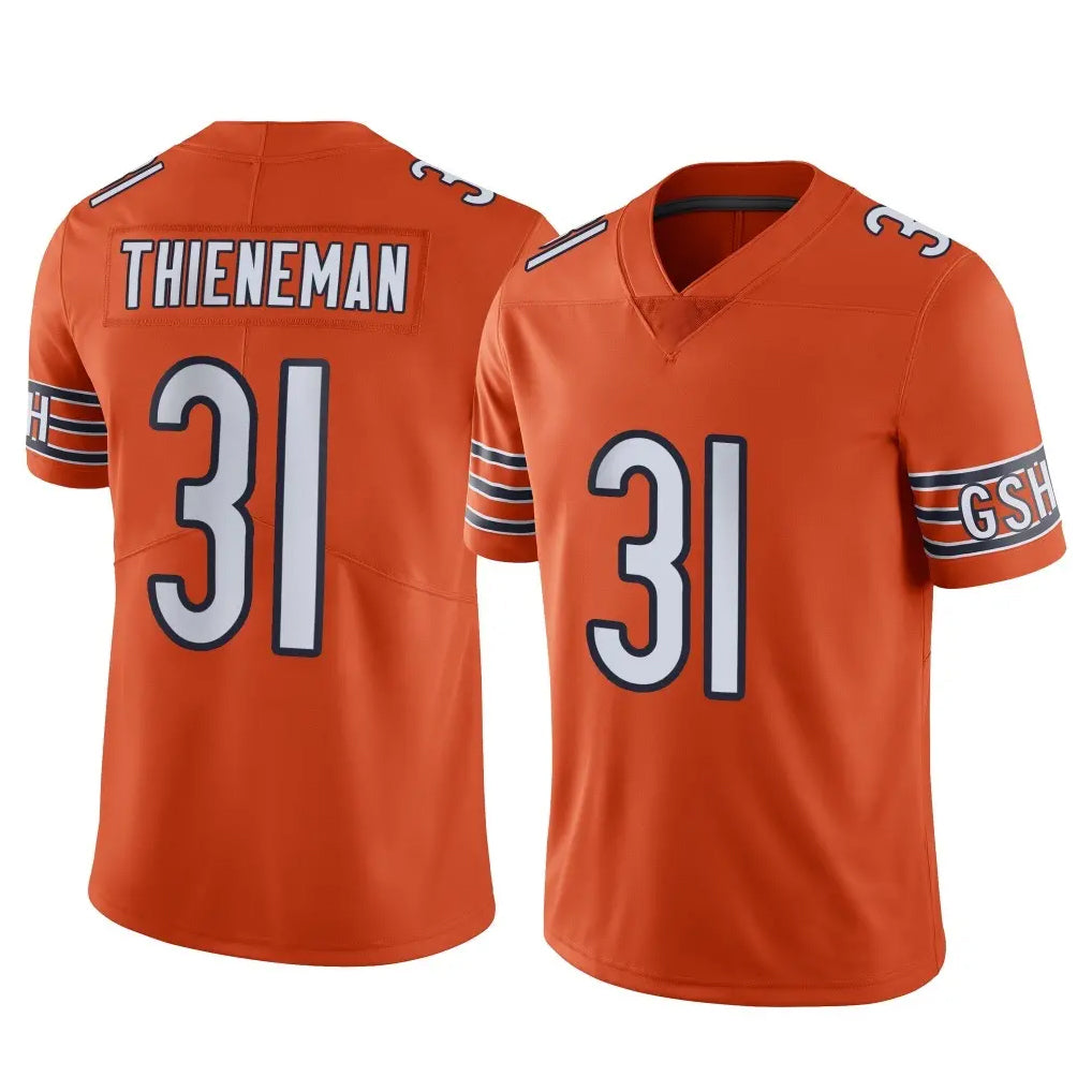 C.Bears #31 Dillon Thieneman Player Orange Alternate Vapor Limited Home Game Ldoa Stitched Jerseys