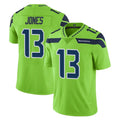 S.Seahawks #13 Ernest Jones IV Player Green Limited Color Rush Home Game Ldoa Stitched Jerseys