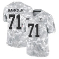 NO.Saints #71 Kelvin Banks Jr. Player Arctic Camo Salute To Service Limited Game Ldoa Stitched Jerseys