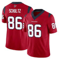 H.Texans #86 Dalton Schultz Player Red Limited Vapor F.U.S.E. Home Game Ldoa Stitched Jerseys