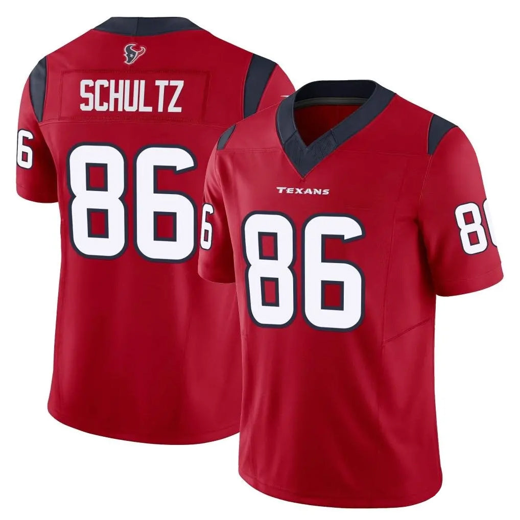 H.Texans #86 Dalton Schultz Player Red Limited Vapor F.U.S.E. Home Game Ldoa Stitched Jerseys