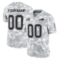 Custom B.Bills Arctic Camo Salute to Service Limited Any Name & Numbers Ldoa Stitched Jerseys
