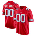 Custom B.Bills Red Home Game Any Name & Numbers Ldoa Stitched Jerseys