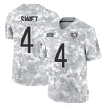 C.Bears #4 D'Andre Swift Player Arctic Camo Salute to Service Limited Ldoa Stitched Jerseys
