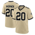 NO.Saints #20 Pete Werner Player Gold Home Game Ldoa Stitched Jerseys