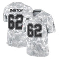 TB.Buccaneers #62 Graham Barton Player Arctic Camo Limited Salute To Service Home Game Ldoa Stitched Jerseys