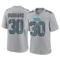 C.Panthers #30 Chuba Hubbard Player Gray Atmosphere Fashion Game Ldoa Stitched Jerseys