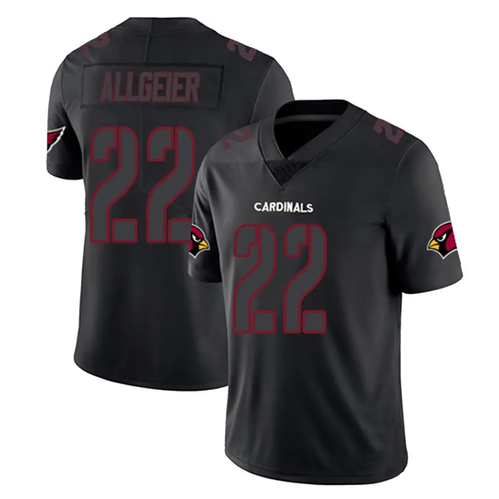 A.Cardinals #22 Tyler Allgeier Player Black Impact Limited Home Game Ldoa Stitched Jerseys