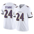 B.Ravens #24 Malaki Starks Player White Vapor F.U.S.E. Limited Home Game Ldoa Stitched Jerseys