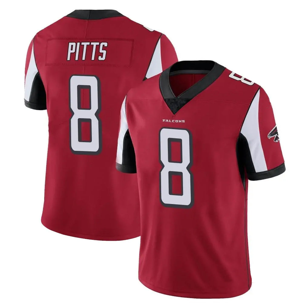 A.Falcons #8 Kyle Pitts Sr. Player Red Color Vapor Untouchable Limited Home Game Ldoa Stitched Jerseys