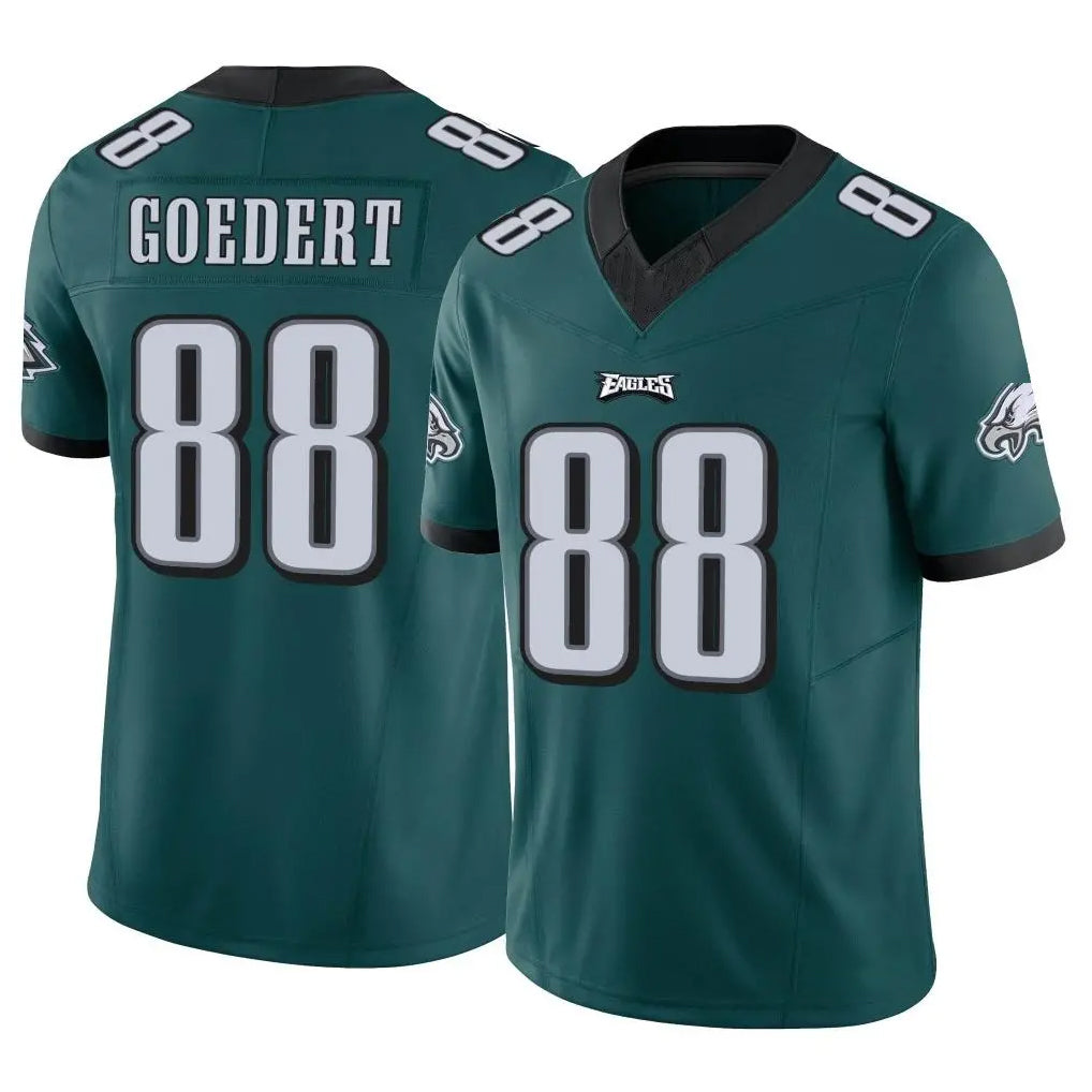 P.Eagles #88 Dallas Goedert Player Team Color Green Limited Vapor F.U.S.E. Home Game Ldoa Stitched Jerseys