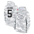 KC.Chiefs #5 Mansoor Delane Player Arctic Camo Salute to Service Hoodies Limited Game Ldoa Stitched Jerseys