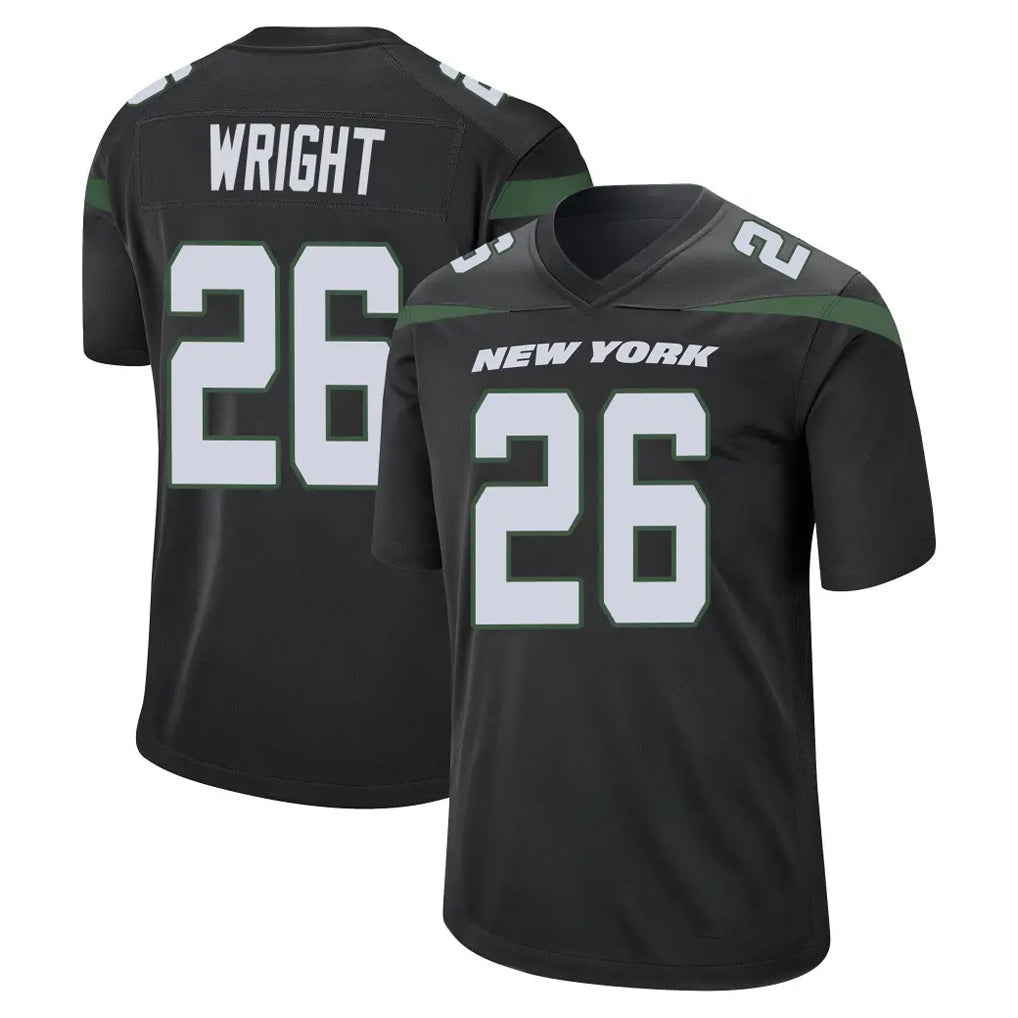 NY.Jets #26 Nahshon Wright Player Stealth Black Home Game Ldoa Stitched Jerseys