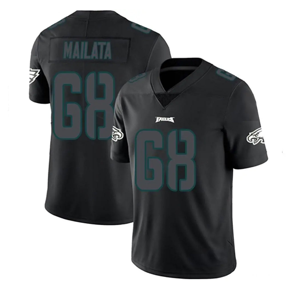 P.Eagles #68 Jordan Mailata Player Limited Black Impact Home Game Ldoa Stitched Jerseys