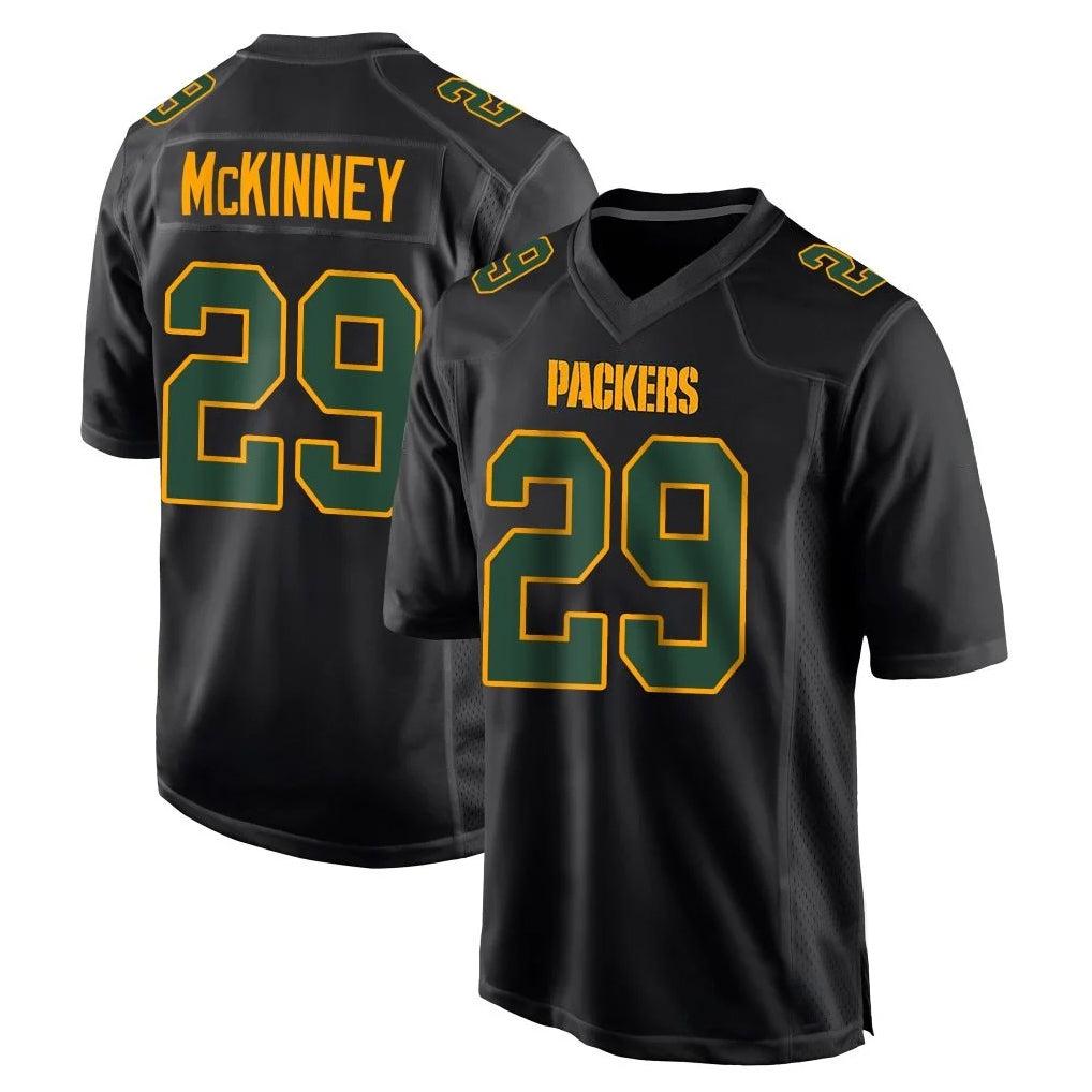 GB.Packers #29 Xavier McKinney Player Black Fashion Home Game Ldoa Stitched Jerseys