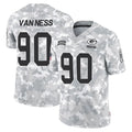 GB.Packers #90 Lukas Van Ness Player Arctic Camo Salute To Service Limited Ldoa Stitched Jerseys