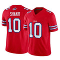 B.Bills #10 Khalil Shakir Player Red Vapor F.U.S.E. Jersey Limited Home Game Ldoa Stitched Jerseys