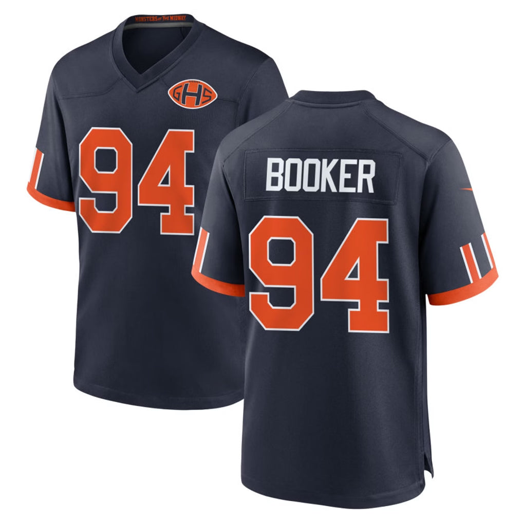 C.Bears #94 Austin Booker Player Navy 2026 Rivalries Collection Home Game Ldoa Stitched Jerseys