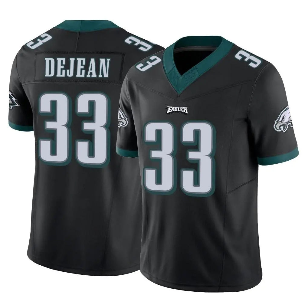 P.Eagles #33 Cooper DeJean Player Black Limited Vapor F.U.S.E. Home Game Ldoa Stitched Jerseys