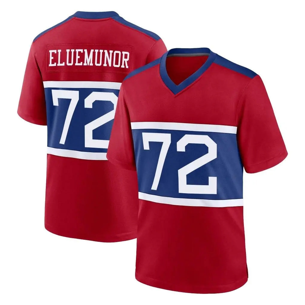 NY.Giants #72 Jermaine Eluemunor Player Red Century Home Game Ldoa Stitched Jerseys