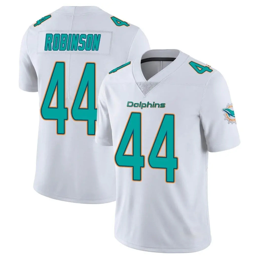 M.Dolphins #44 Chop Robinson Player White Limited Vapor Untouchable Home Game Ldoa Stitched Jerseys