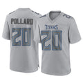 T.Titans #20 Tony Pollard Player Gray Atmosphere Fashion Home Game Ldoa Stitched Jerseys