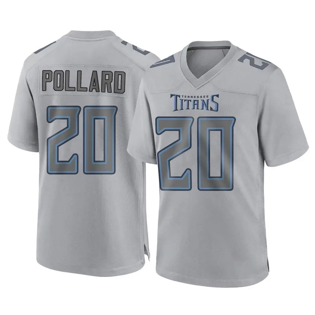 T.Titans #20 Tony Pollard Player Gray Atmosphere Fashion Home Game Ldoa Stitched Jerseys