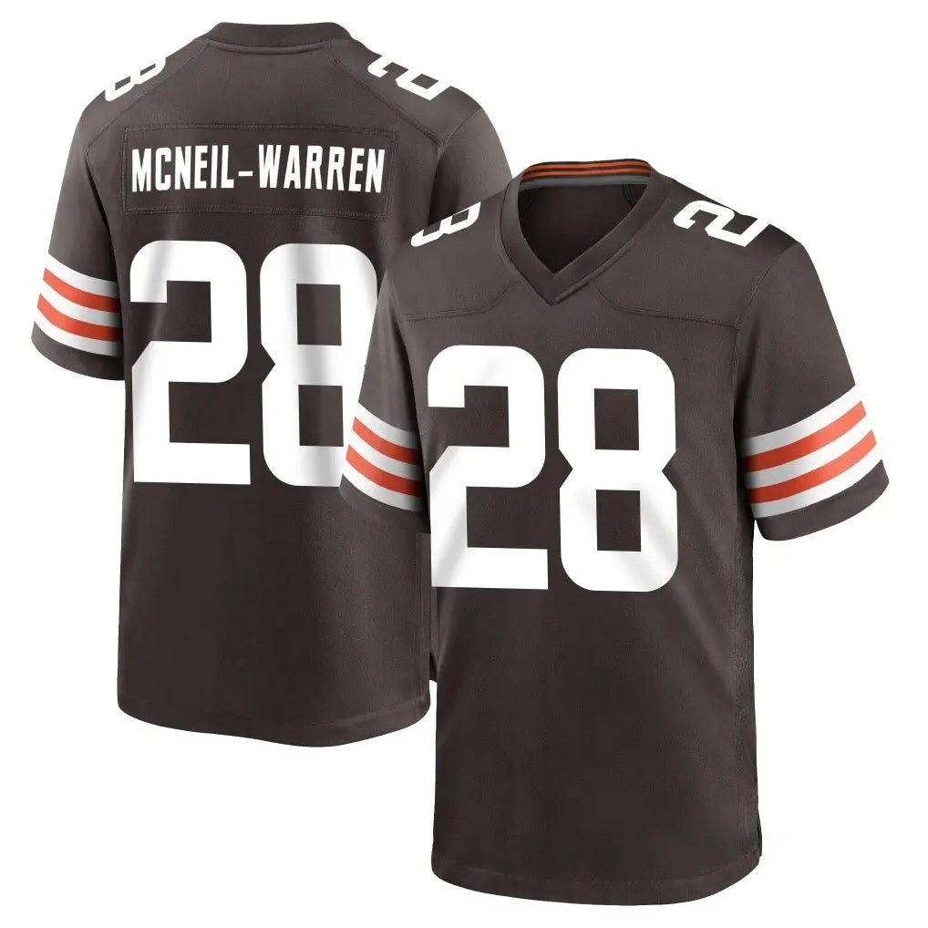 C.Browns #28 Emmanuel McNeil-Warren Player Brown Home Game Ldoa Stitched Jerseys