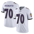 B.Ravens #70 Roger Rosengarten Player White Vapor F.U.S.E. Limited Ldoa Stitched Jerseys