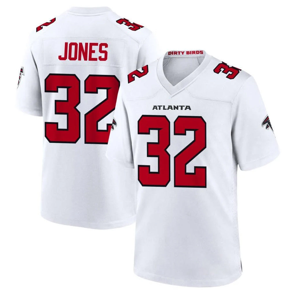 A.Falcons #32 Cash Jones Player White Team Color Home Game Ldoa Stitched Jerseys