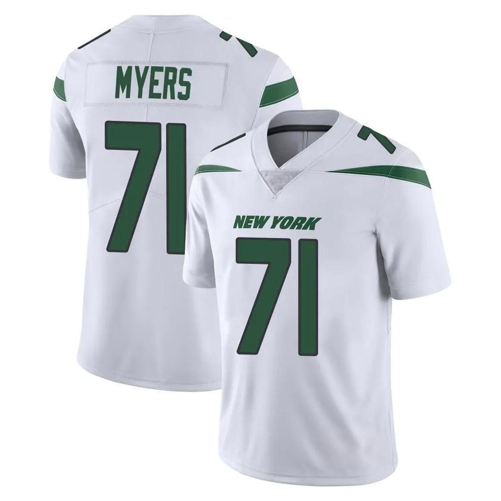 NY.Jets #71 Josh Myers Player White Spotlight Limited Vapor Home Game Ldoa Stitched Jerseys