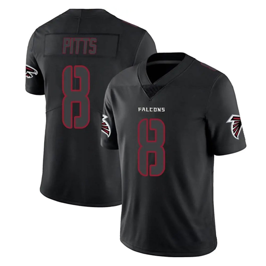 A.Falcons #8 Kyle Pitts Sr. Player Black Impact Limited Game Ldoa Stitched Jerseys