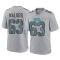 C.Panthers #63 Rasheed Walker Player Gray Atmosphere Fashion Game Ldoa Stitched Jerseys