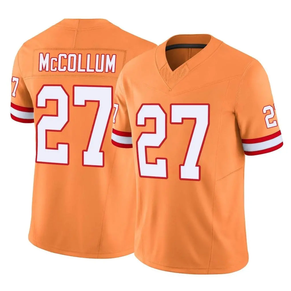 TB.Buccaneers #27 Zyon McCollum Player Orange Limited Vapor F.U.S.E. Home Game Ldoa Stitched Jerseys