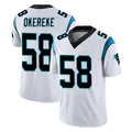 C.Panthers #58 Bobby Okereke Player White Vapor Untouchable Limited Game Ldoa Stitched Jerseys